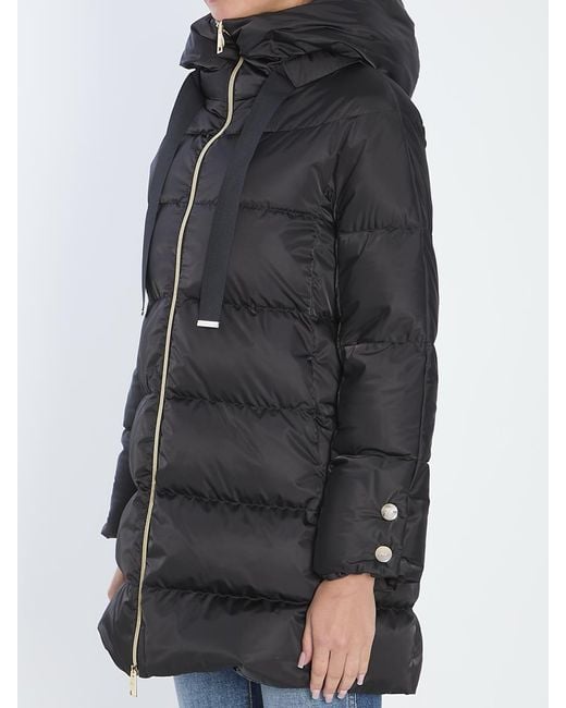 Herno Black A-shape Puffer Jacket