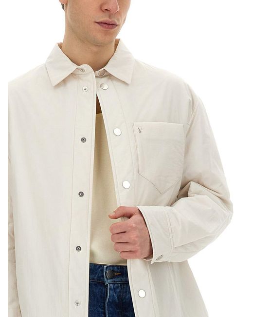 AMI White Padded Shirt for men