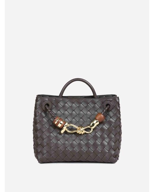 Bottega Veneta Brown Small Andiamo Bag