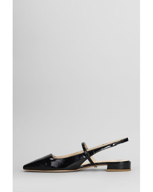 Fabio Rusconi Black Ballet Flats