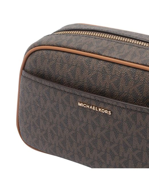 Michael Kors Brown Michael Small Jet Set Crossbody Bag