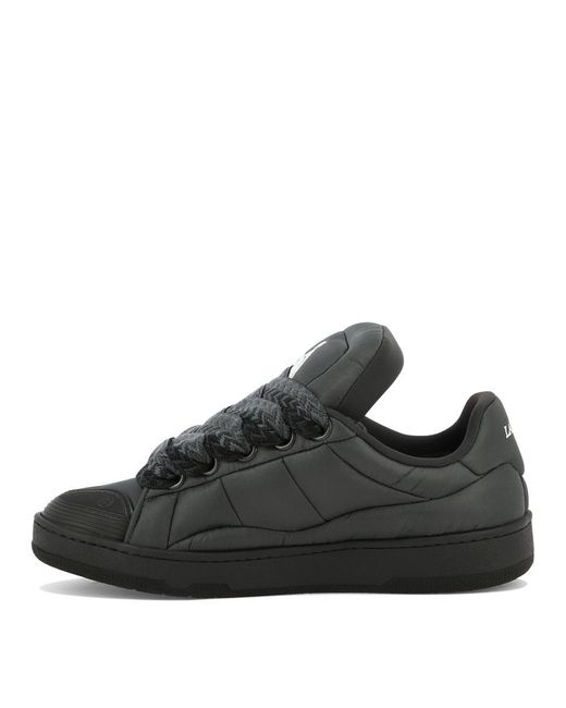 Lanvin Black Curb Xl Nylon Sneakers for men
