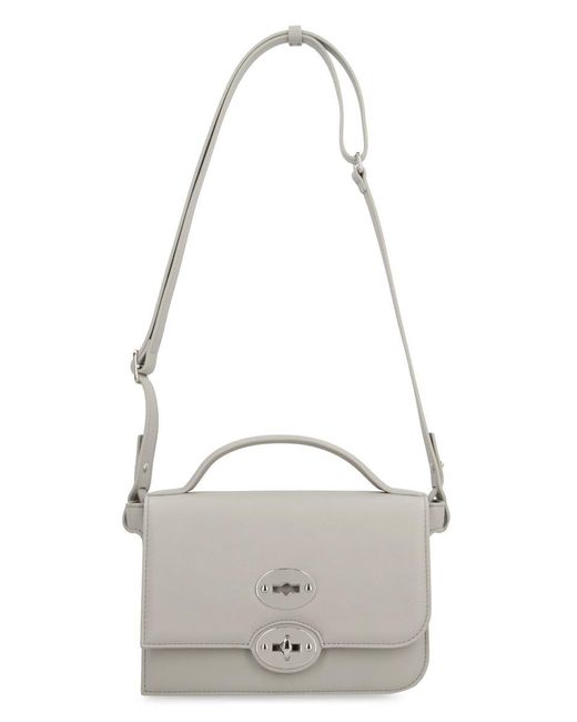Zanellato Gray Ella Leather Handbag