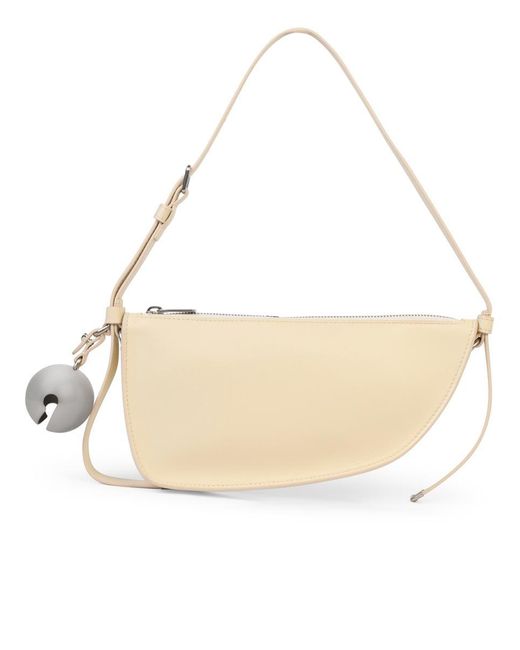 Burberry Natural Ivory Leather Bag