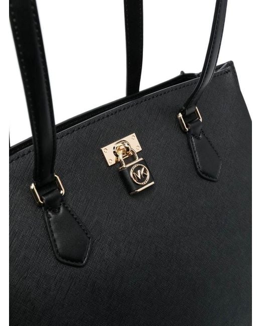 MICHAEL Michael Kors Voyager Saffiano Leather Tote Bag, Black