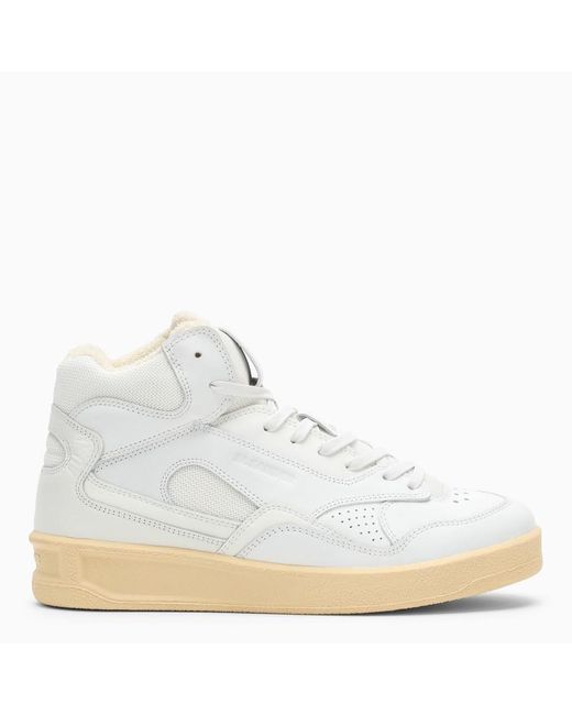 Jil Sander High Top Sneakers in White | Lyst