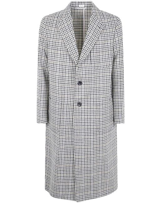 Thom Browne Gray Unconstructed Elongated Coat Check Hunting Tweed for men