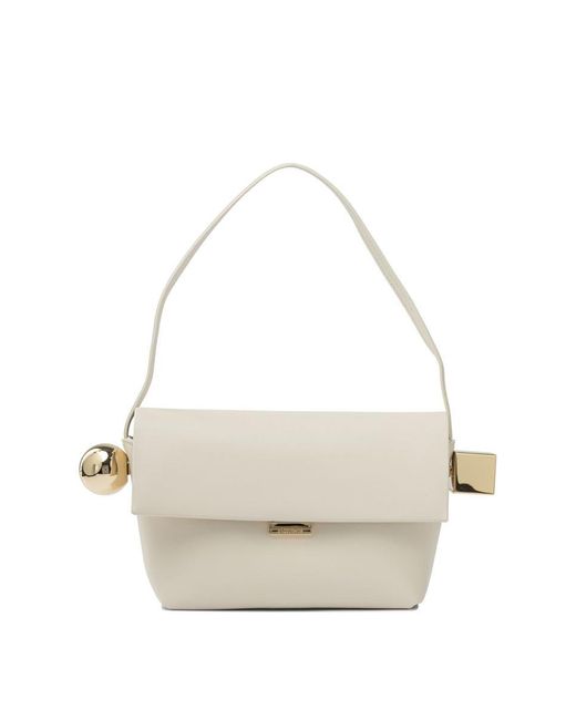 Jacquemus White "Rond Carré" Shoulder Bag