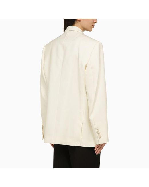 Wardrobe NYC Natural Single-Breasted Jacket In