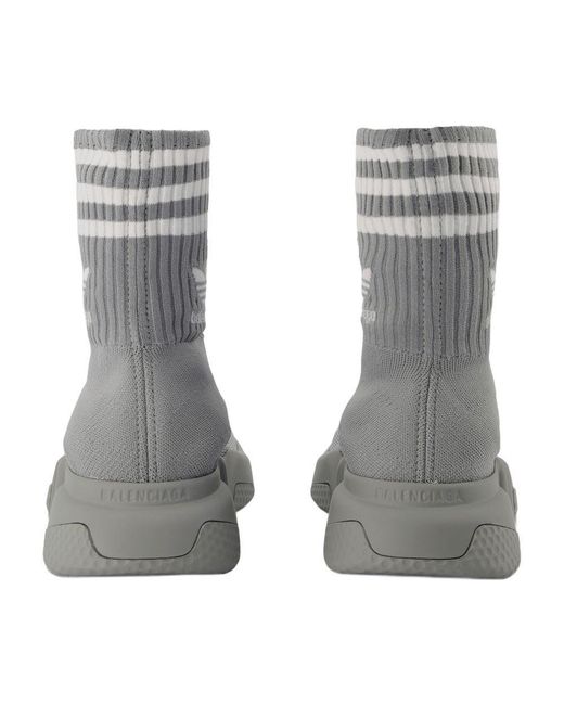 Balenciaga Gray Speed Lt Adidas Sneakers