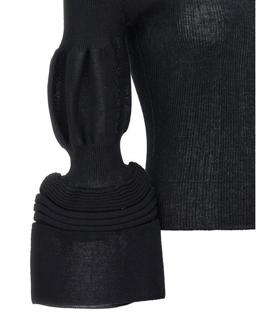 Issey Miyake Black 'assemblage Branch' Top