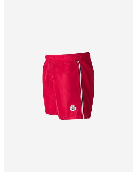 Moncler Red Mare Boxer Swimsuit for men