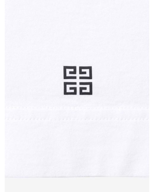 Givenchy White Reverse Cotton T-Shirt for men