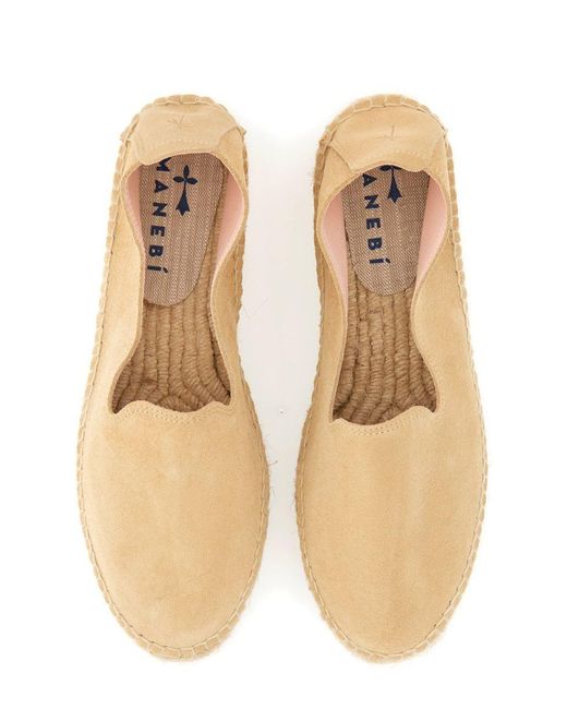 Manebí Natural Espadrille Platform Hamptons