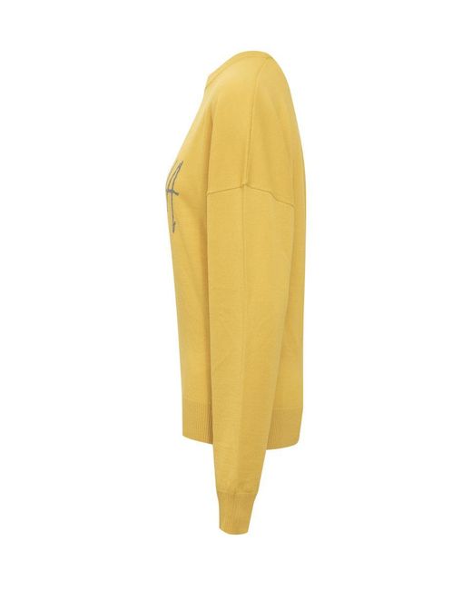 J.W. Anderson Yellow Sweater With Logo