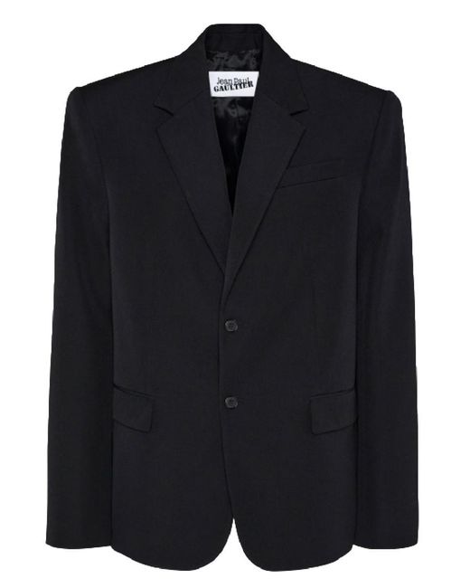 Jean Paul Gaultier Black Corset Detail Tailored Jacket