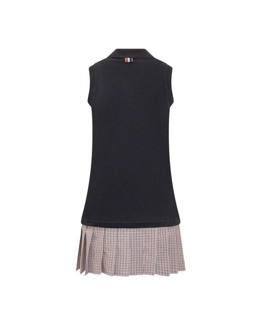 Thom Browne Blue Polo Dress