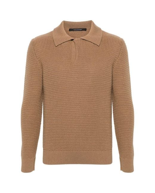Tagliatore Brown Sweaters for men
