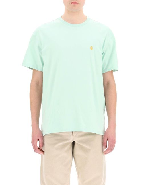 Carhartt WIP Cotton Chase T-shirt in Green for Men | Lyst