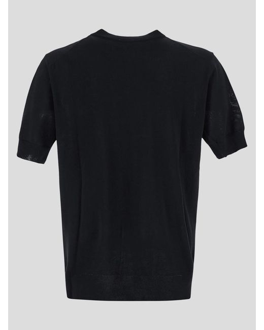 PT Torino Black T-Shirts And Polos for men