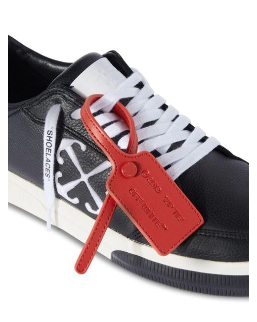 Off-White c/o Virgil Abloh Red Off- New Vulcanized Sneakers Shoes for men