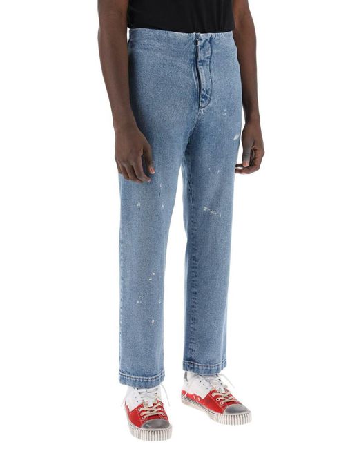MM6 by Maison Martin Margiela Blue Waistless Jeans Without for men