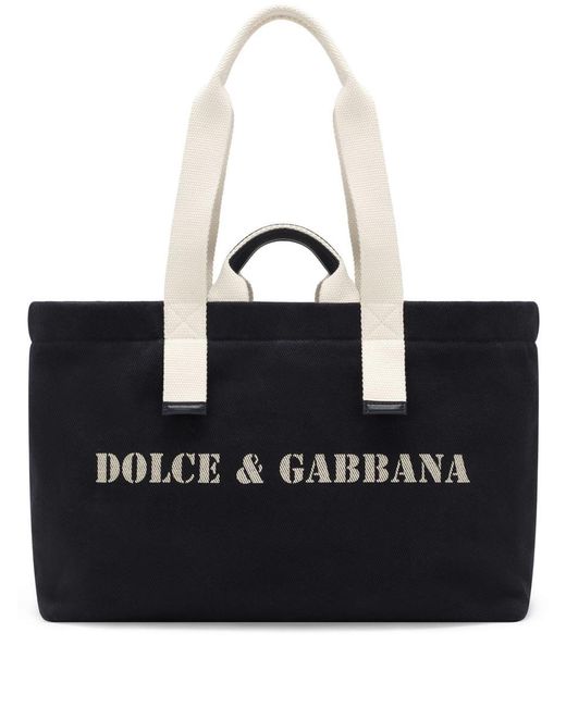 Dolce & Gabbana Black Shoulder Bag With Print for men