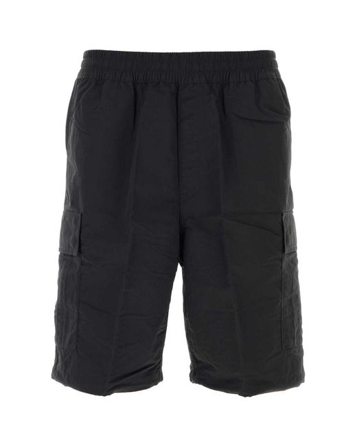 Carhartt Black Nylon Evers Cargo Shorts for men