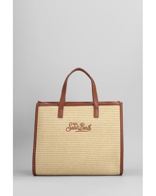 Mc2 Saint Barth Natural Vivian Mid Straw Tote