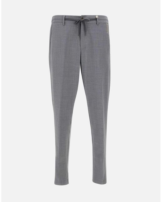 Myths Gray Wool Blend Combat Trousers for men