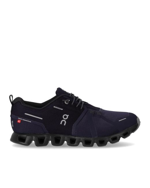 On Shoes Blue Cloud 5 Waterproof Midnight Sneaker for men