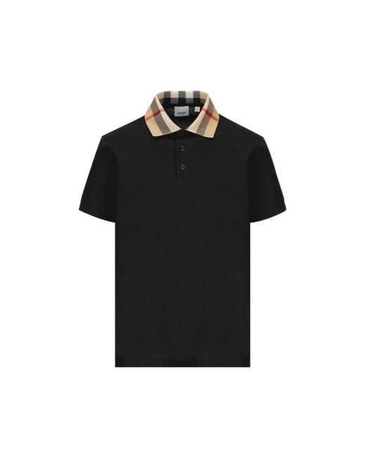 Burberry Black T-Shirt And Polo Shirt for men