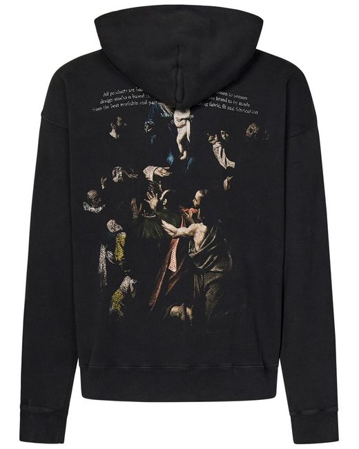 Off-White c/o Virgil Abloh Black Off- Caravaggio Mary Sweatshirt for men