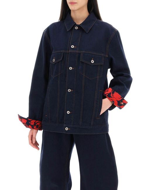 Burberry Blue Japanese Denim Jacket For Men/w