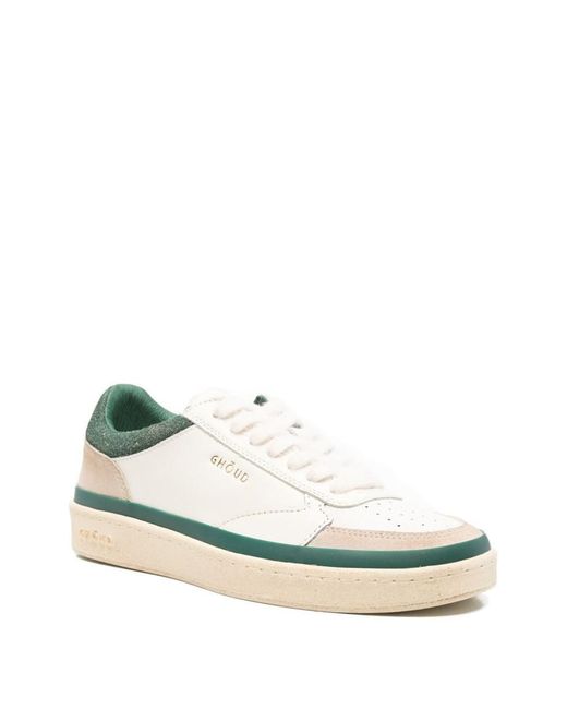 GHOUD VENICE White Pads Brushed Low Sneakers for men