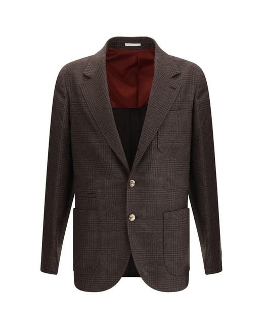 Brunello Cucinelli Brown Blazers E Vests for men