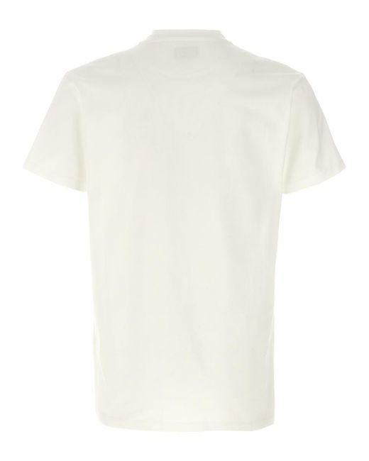 Fendi White 'Triple Ff' T-Shirt for men