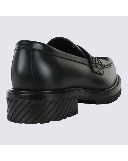 Off-White c/o Virgil Abloh Black Off- Flat Shoes for men