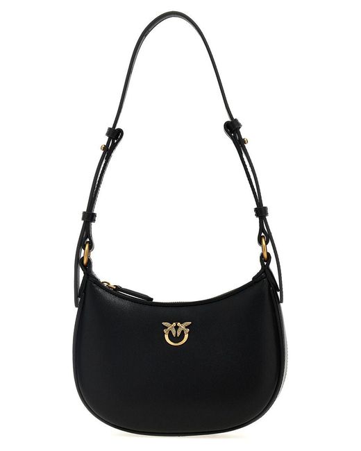 Pinko Black 'Half Moon Baby' Handbag