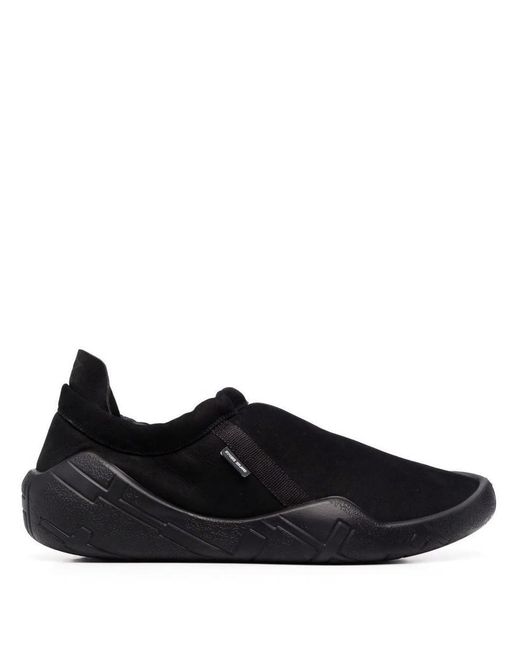 Stone Island Shadow Project Black Slip-on Suede Sneakers for men