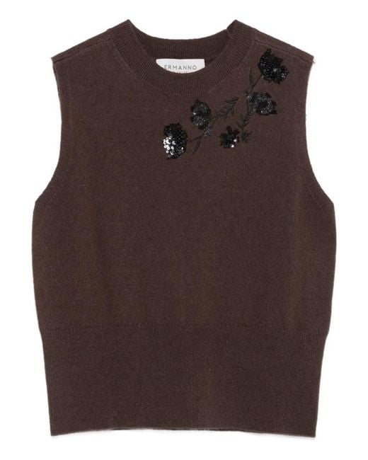 ERMANNO FIRENZE Brown Sweaters