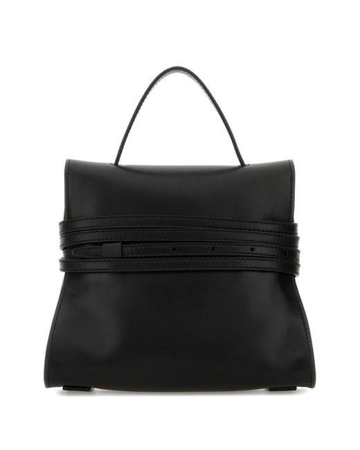 Moschino Black Tie Me Small Tote