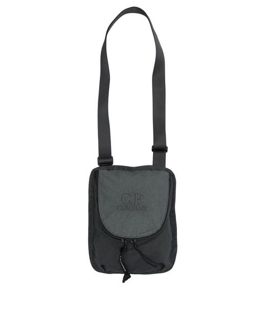 C P Company White "Plain Paper Touch" Shoulder Bag for men