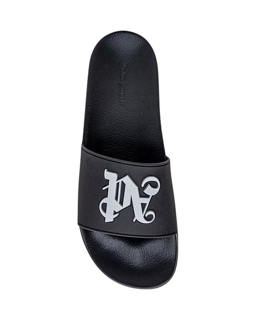 Palm Angels White Sandal With Logo for men