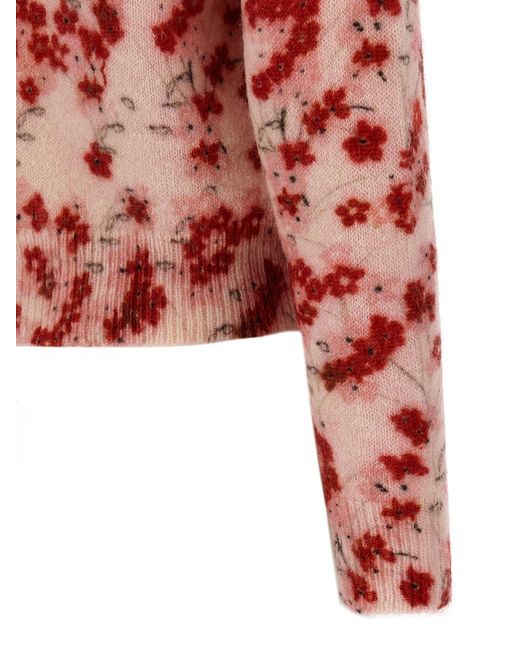 BERNADETTE Red 'Violetta' Cardigan