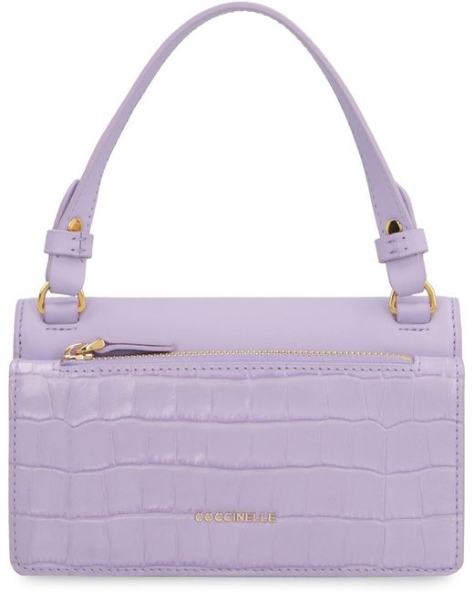 Coccinelle Purple Nico Leather Handbag