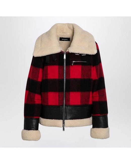 Chequered jacket discount