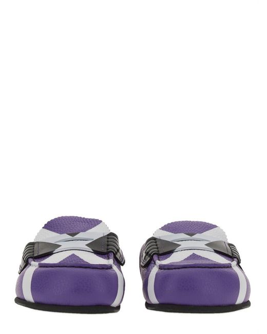 COLLEGE Purple Sabot With Iconic "x"