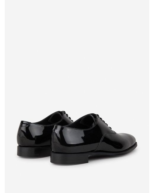 Crockett and Jones Black Tuxedo Leather Shoes for men