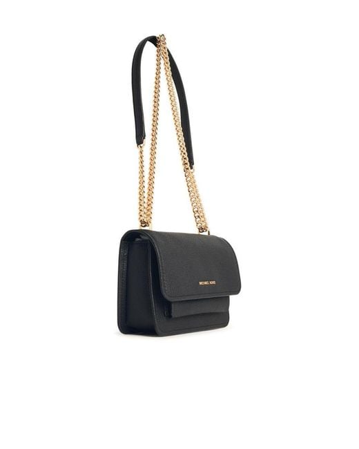 Michael Kors Claire Leather Crossbody Bag In Black Lyst UK